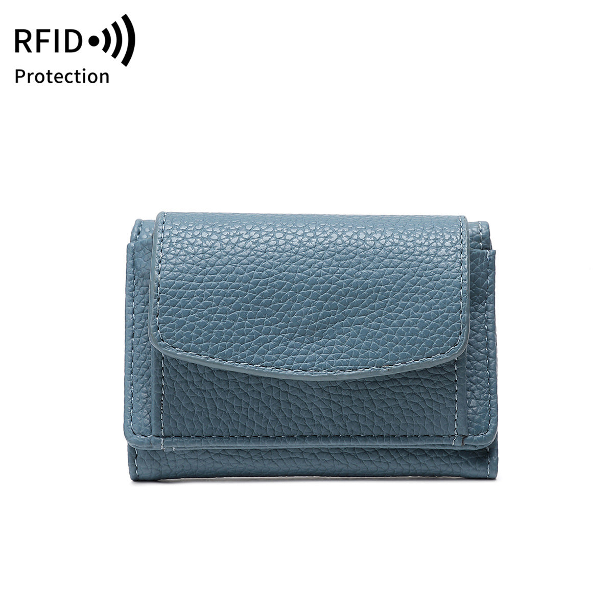 Women's Lychee Pattern Short Flip Buggy Fashion Ladies Wallet