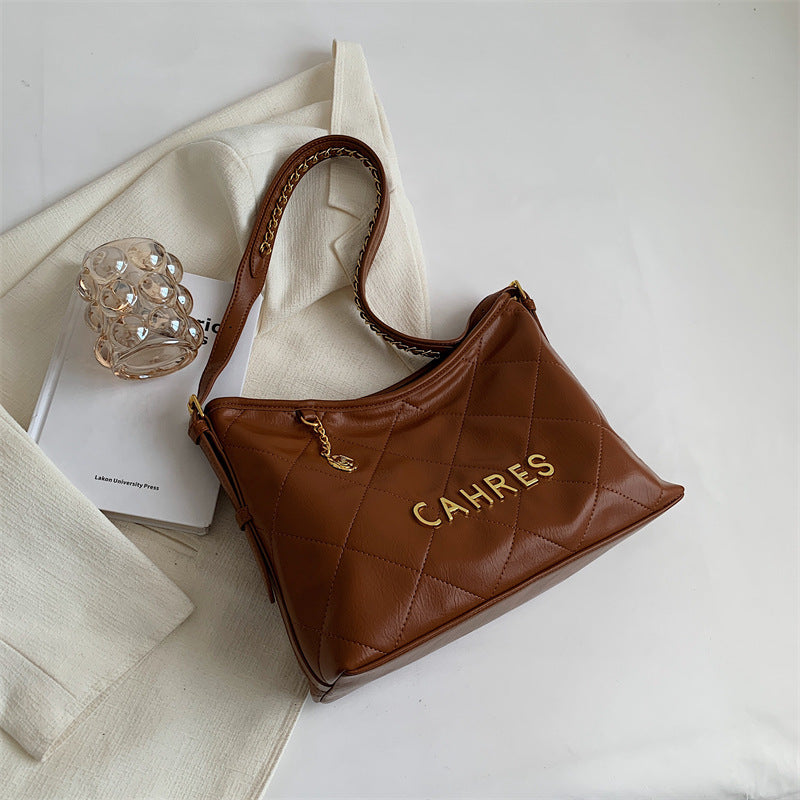 Women's High-grade Diamond Chain Autumn Western Style Crossbody Bags