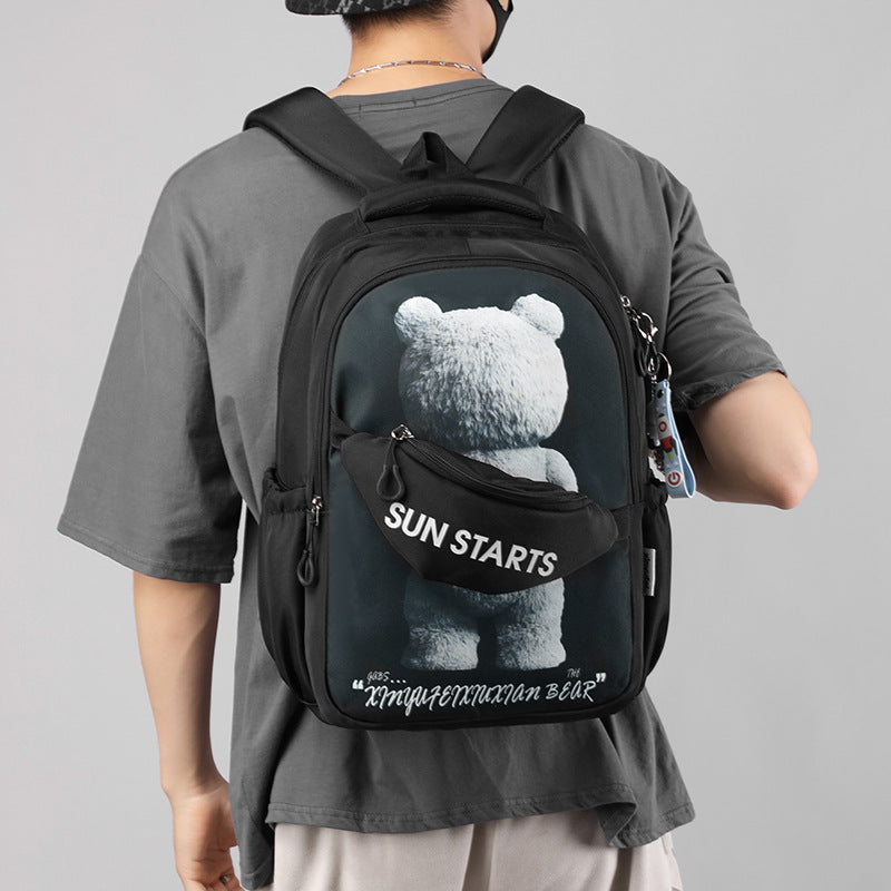 Boys Junior High Large Capacity Fashion Elementary School Students' Schoolbags