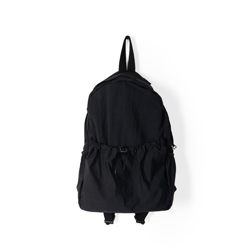 Niche Waterproof Nylon Cloth Drawstring Female Lightweight Backpacks