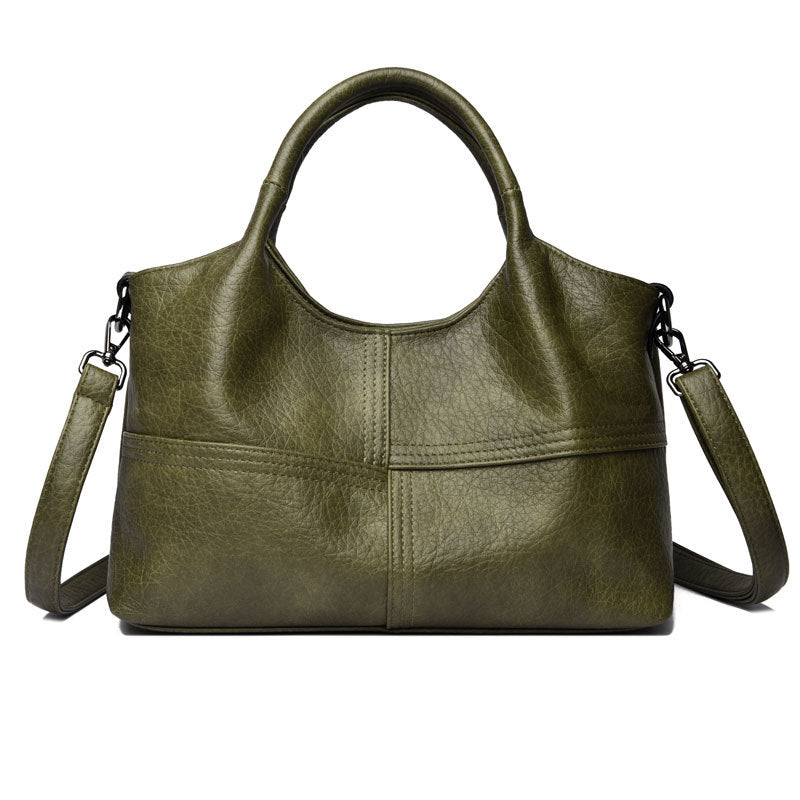 Women's Leather Pattern Soft Surface Textured Large Capacity Bags