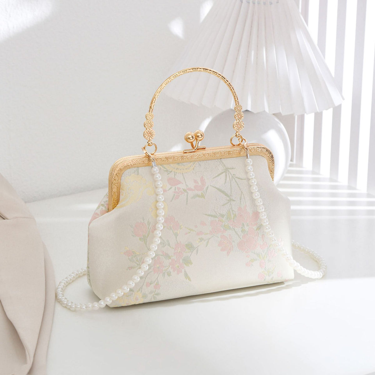Silk Style Embroidery Han Clothing Summer Chain Dumpling Floral Women's Shoulder Bag