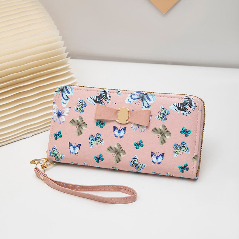 Women's Autumn Korean Style Long Sweet Butterfly Ladies Wallet
