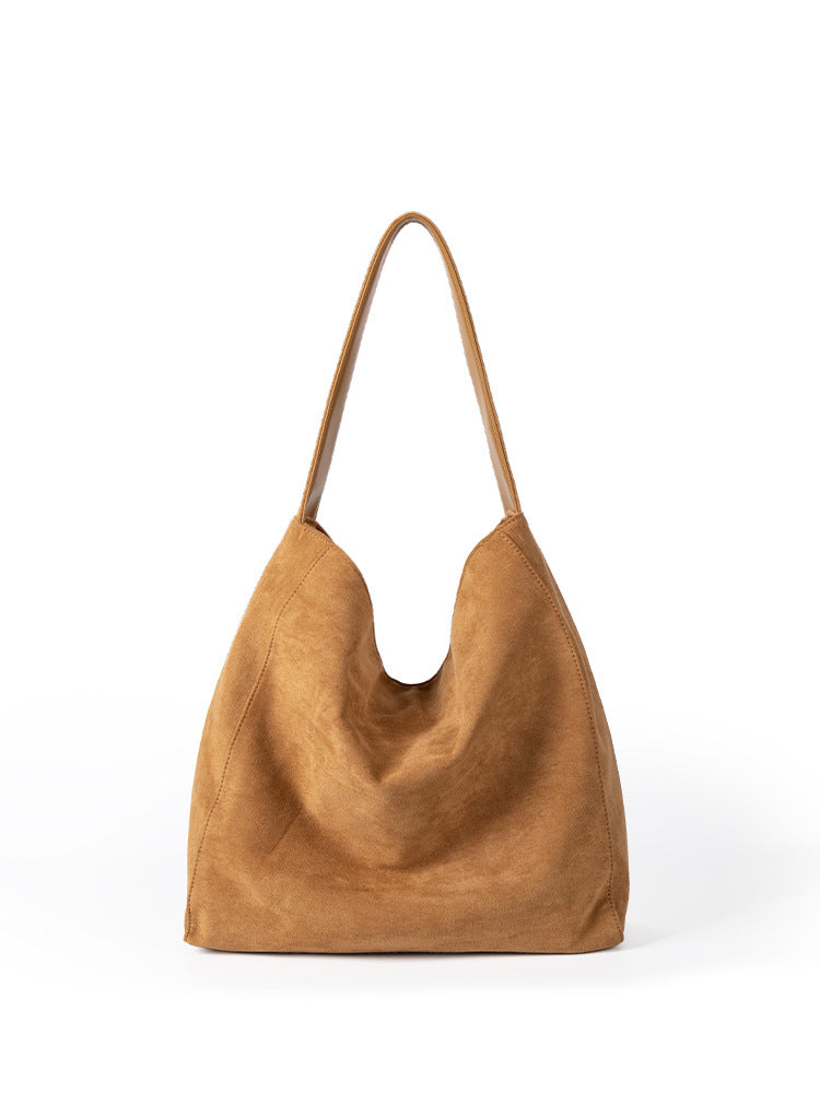 Fashionable Suede Soft Texture Large Capacity Armpit Bags