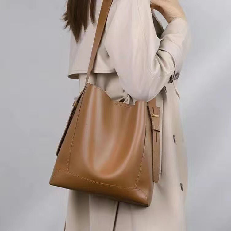 Women's Big Niche Artificial Leather Large Capacity Shoulder Bags