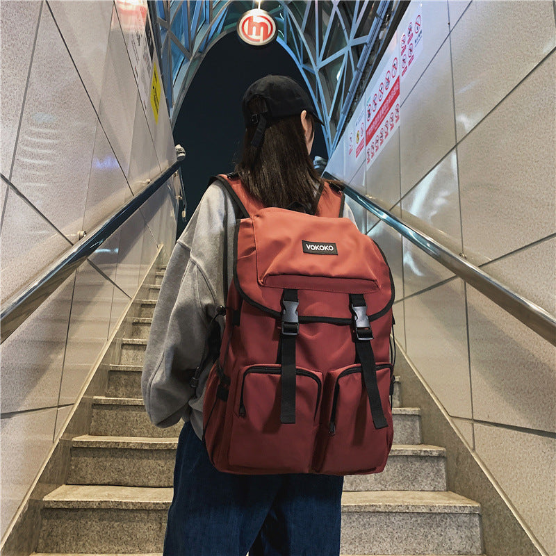 Men's Fashion College Nylon Large Capacity Backpacks