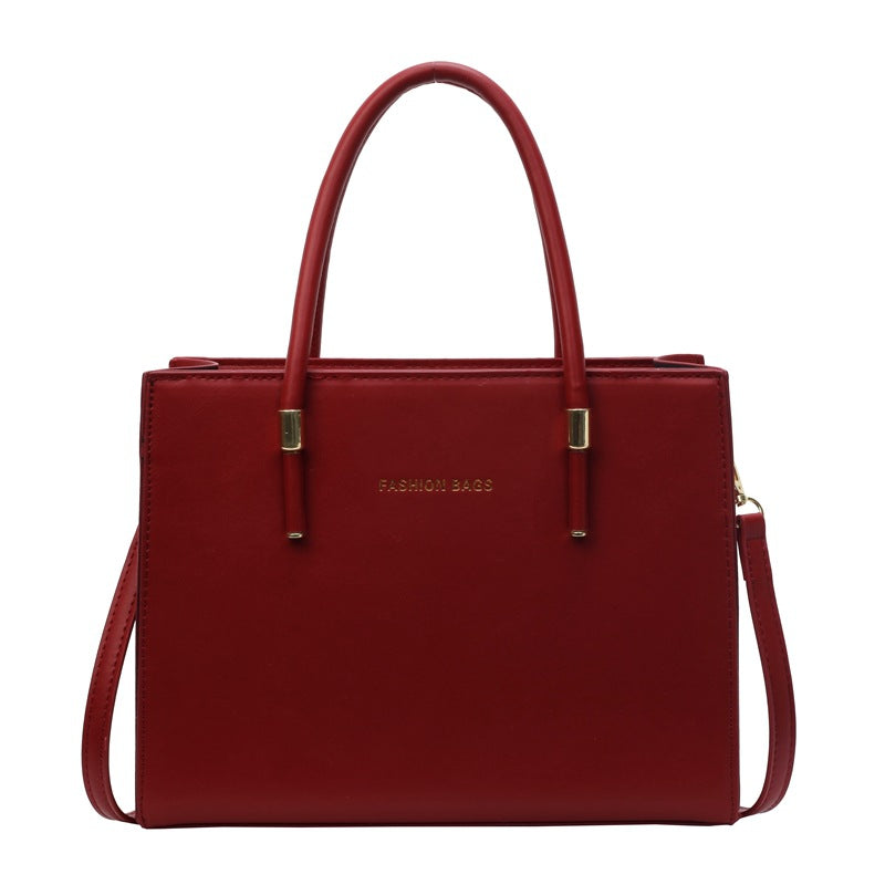 One Large Capacity Simple Solid Color Stylish Women's Messenger Bag