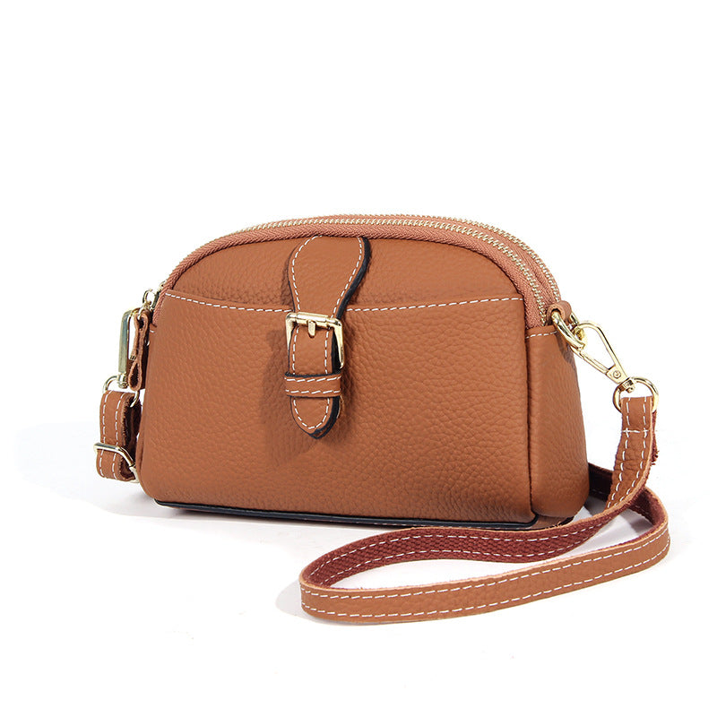 Women's First Layer Cowhide Summer Large Capacity Crossbody Bags