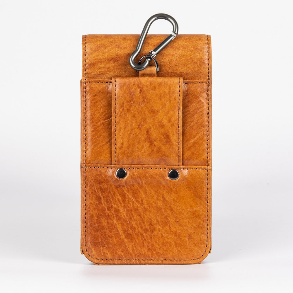 Men's Genuine Leather Mobile Inch With Plug Bags