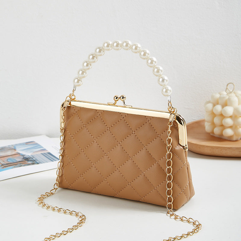 Women's Korean Version Of Style Diamond Pattern Women's Handbag
