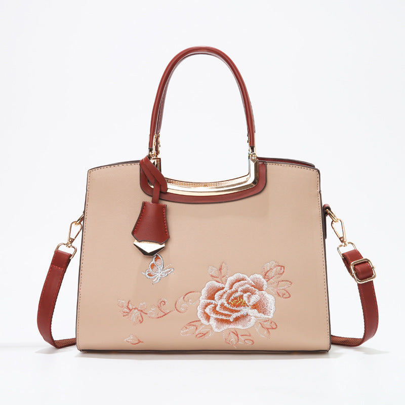 Women's Chinese Embroidery Mother Elegant Light Luxury Shoulder Bags