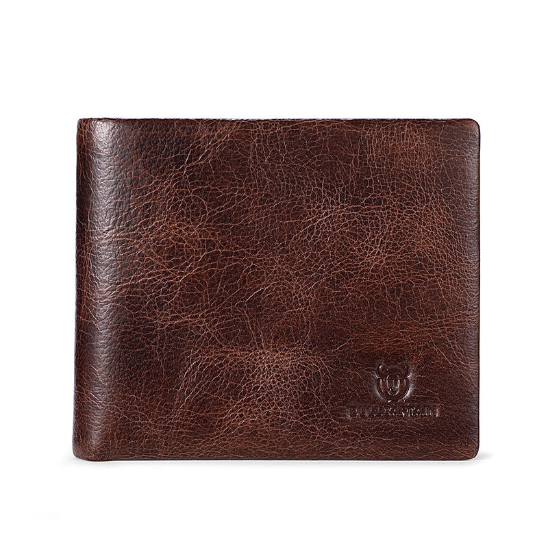 First Layer Cowhide Lightning Pattern Man's Men's Wallets