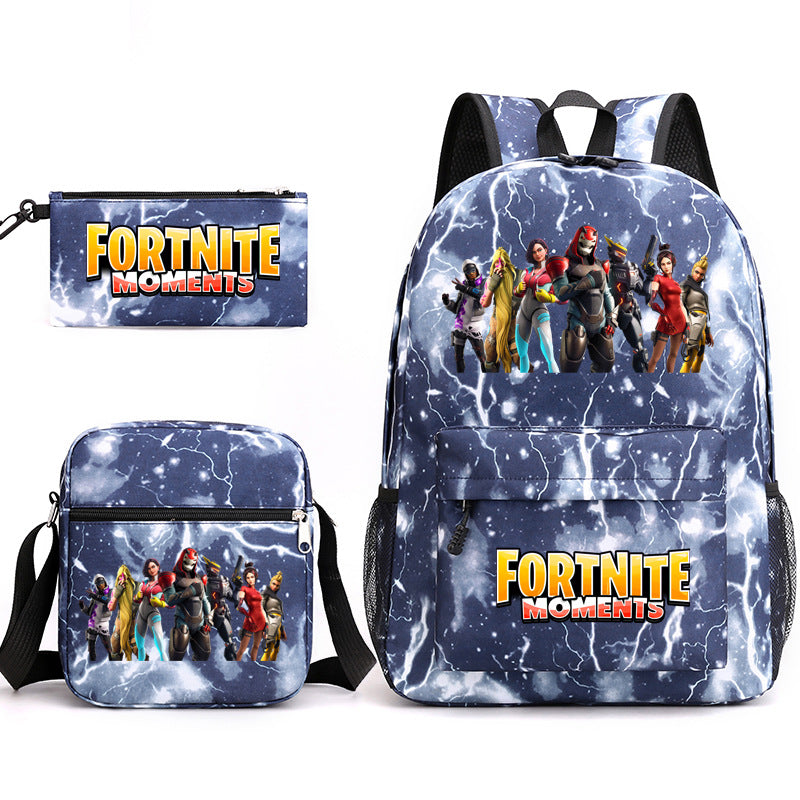 Durable Leo Massey Peripheral Printed Pencil Middle School Students' Schoolbags