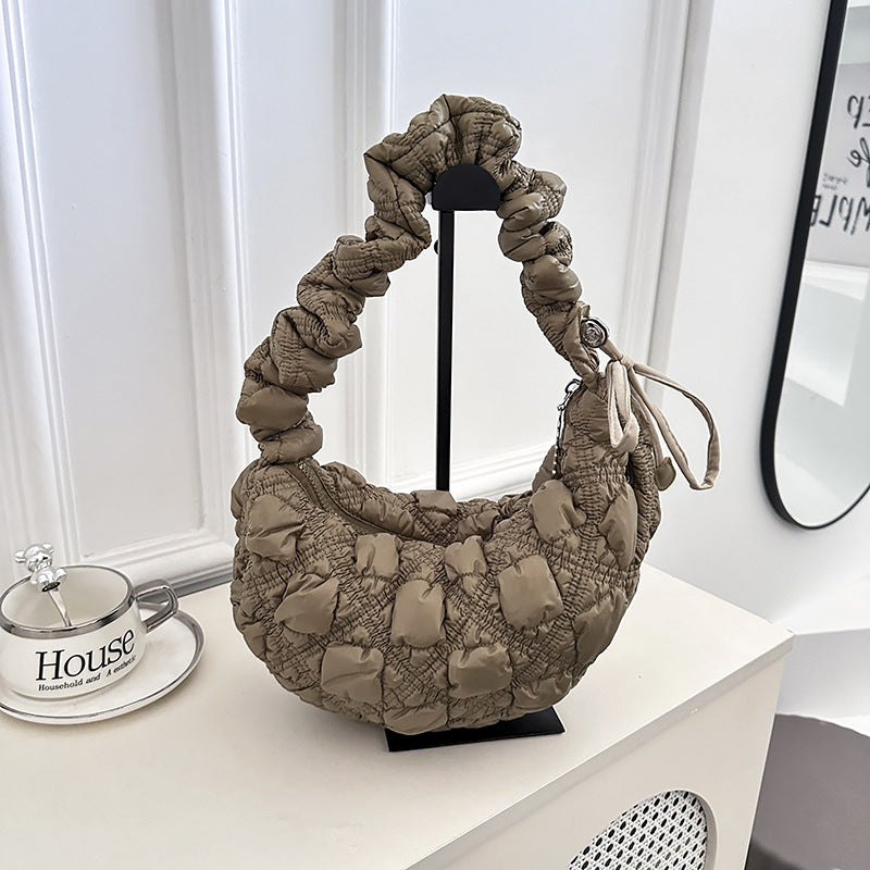 Pleated Cloud Bubble Underarm Lightweight Dumpling Women's Shoulder Bag