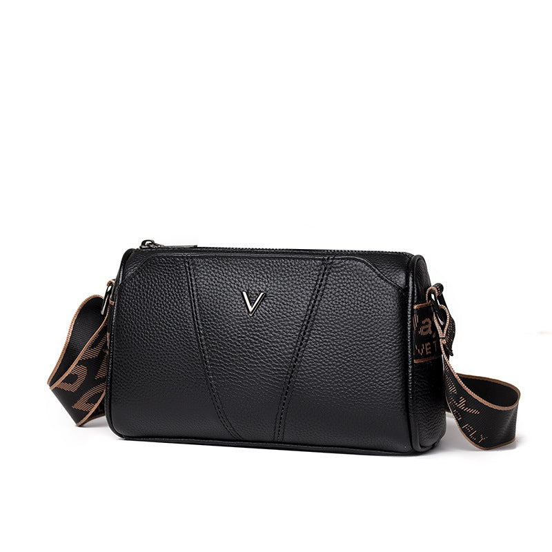 Leather Large Capacity Trendy Top Layer Crossbody Bags