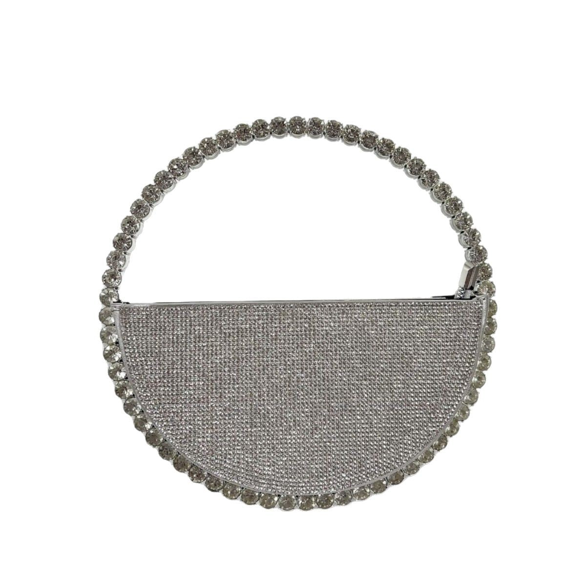 Niche Round Diamond-shaped Rhinestone Banquet French Evening Bags