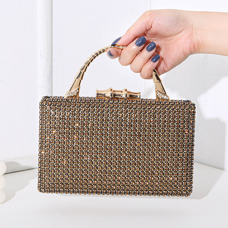 Diamond Banquet Dress Metal Hand-held Handmade Evening Bags