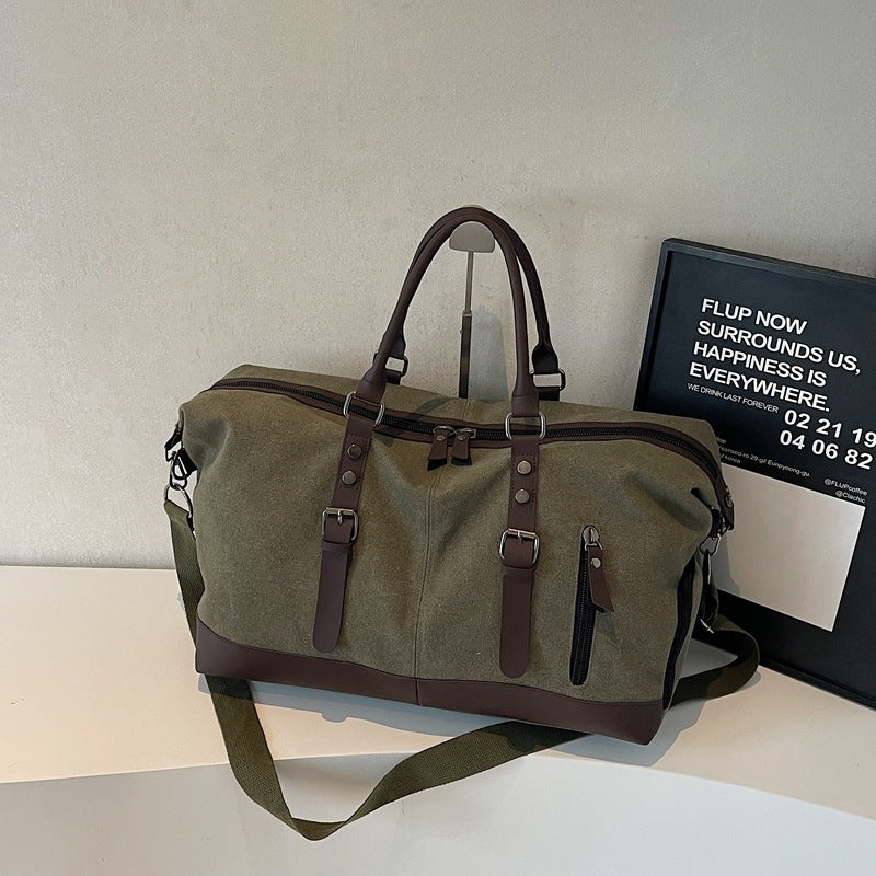Men's Canvas Reticule Fashion Trendy Large Capacity Travel Bags