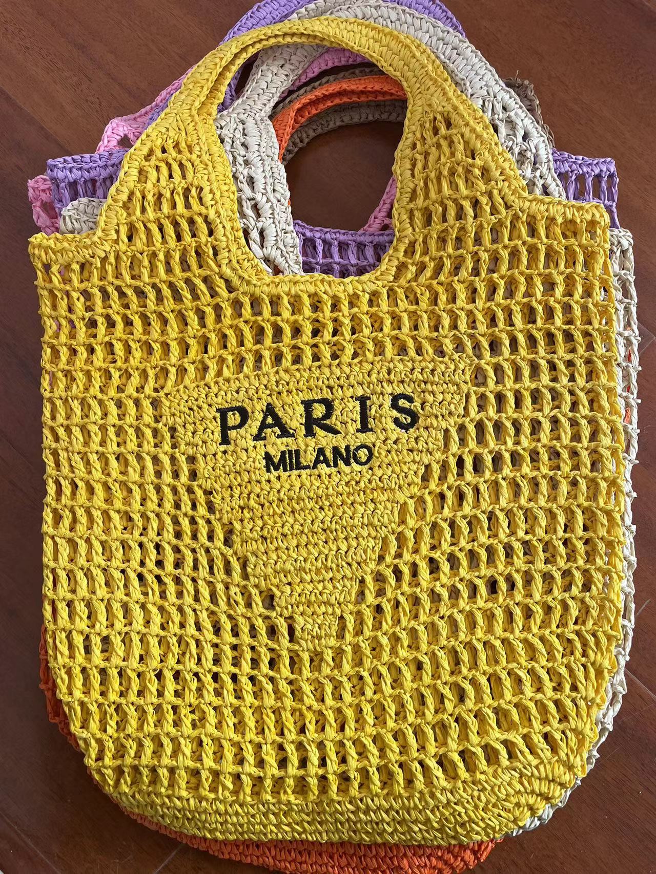 Round Goddess Underarm Handmade Straw Bearded Armpit Bags