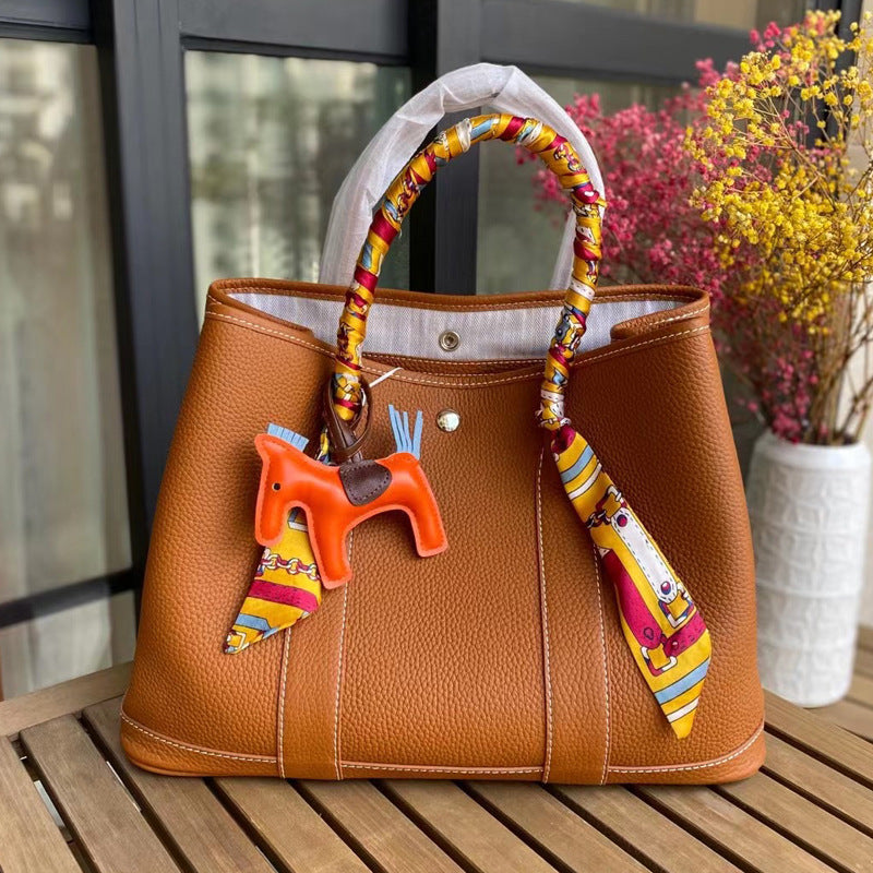 Genuine Leather Fashion Simple Large Capacity Portable Shoulder Bags