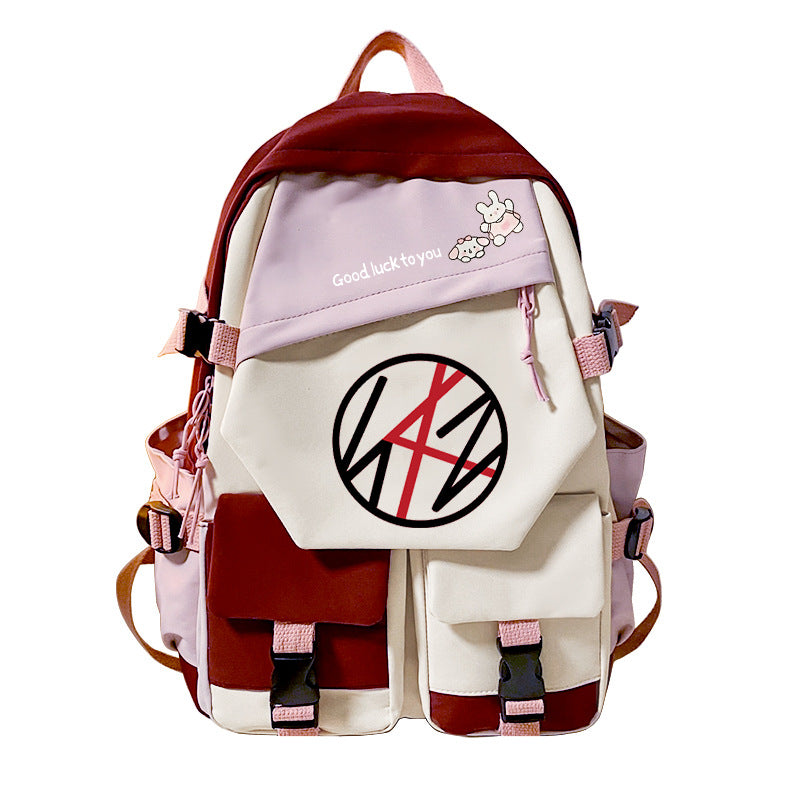 Idol Peripheral Printed Korean Style Junior Backpacks