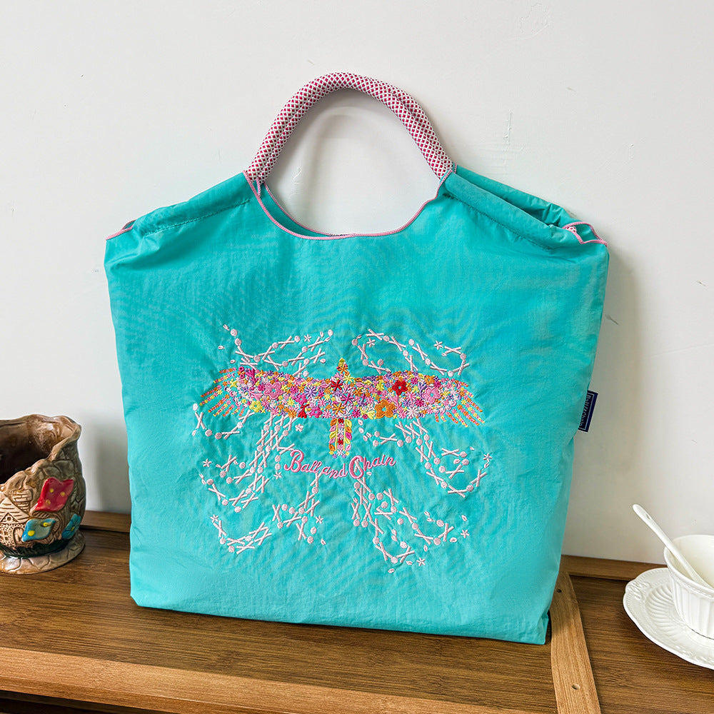 Style Embroidery Shopping Niche Ten Thousand Needle Bags