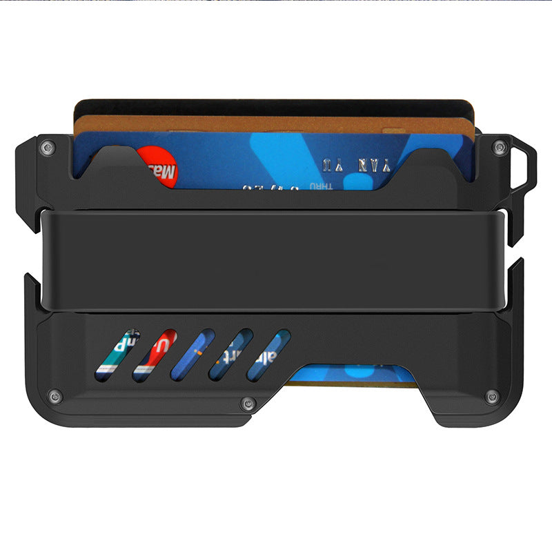 Men's Metal Aluminum Alloy Clamp Credit Card Holder