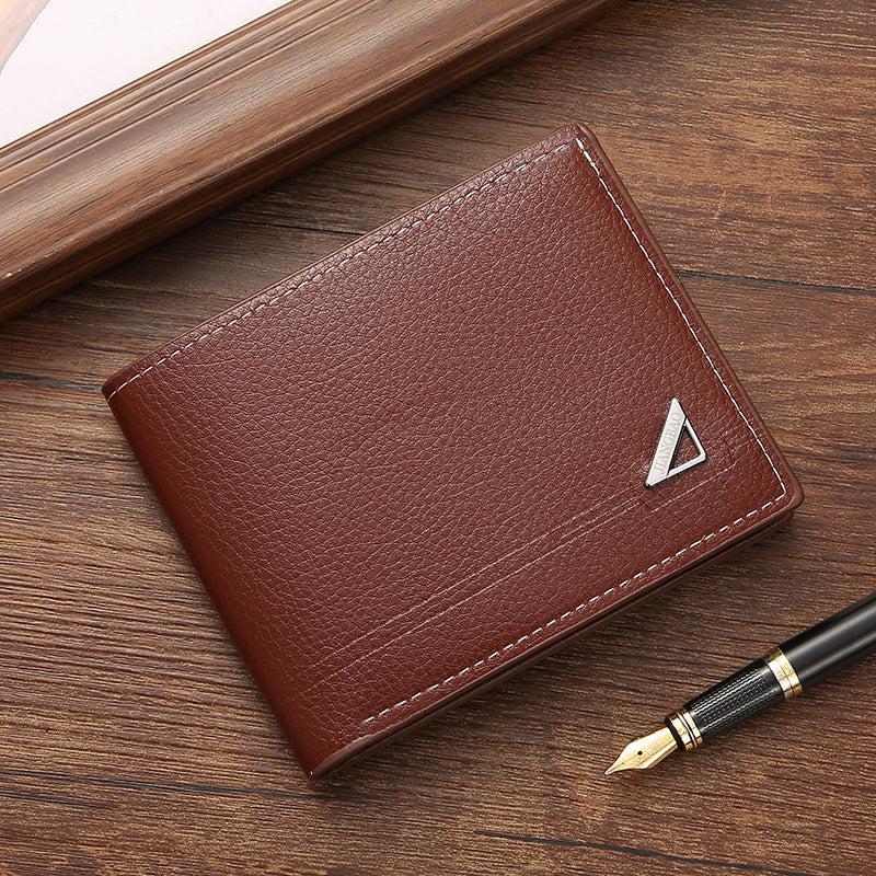 Men's Short Male Youth Business Horizontal Fashion Large Capacity Soft Men's Wallet