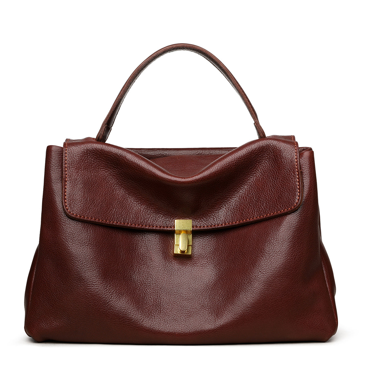 Classic Women's Simple Elegant Cattle Leather Women's Handbag