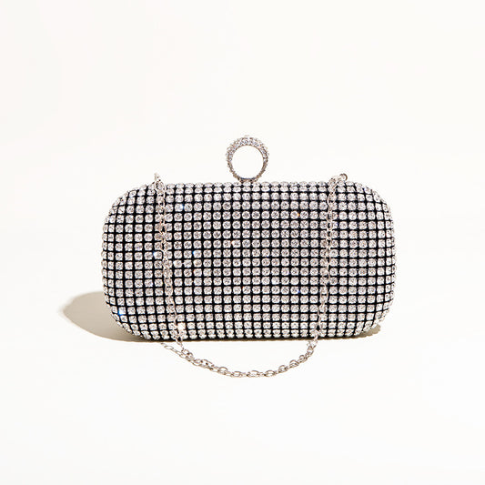 Diamond Studded Hand Dinner King Party Shiny Evening Bags