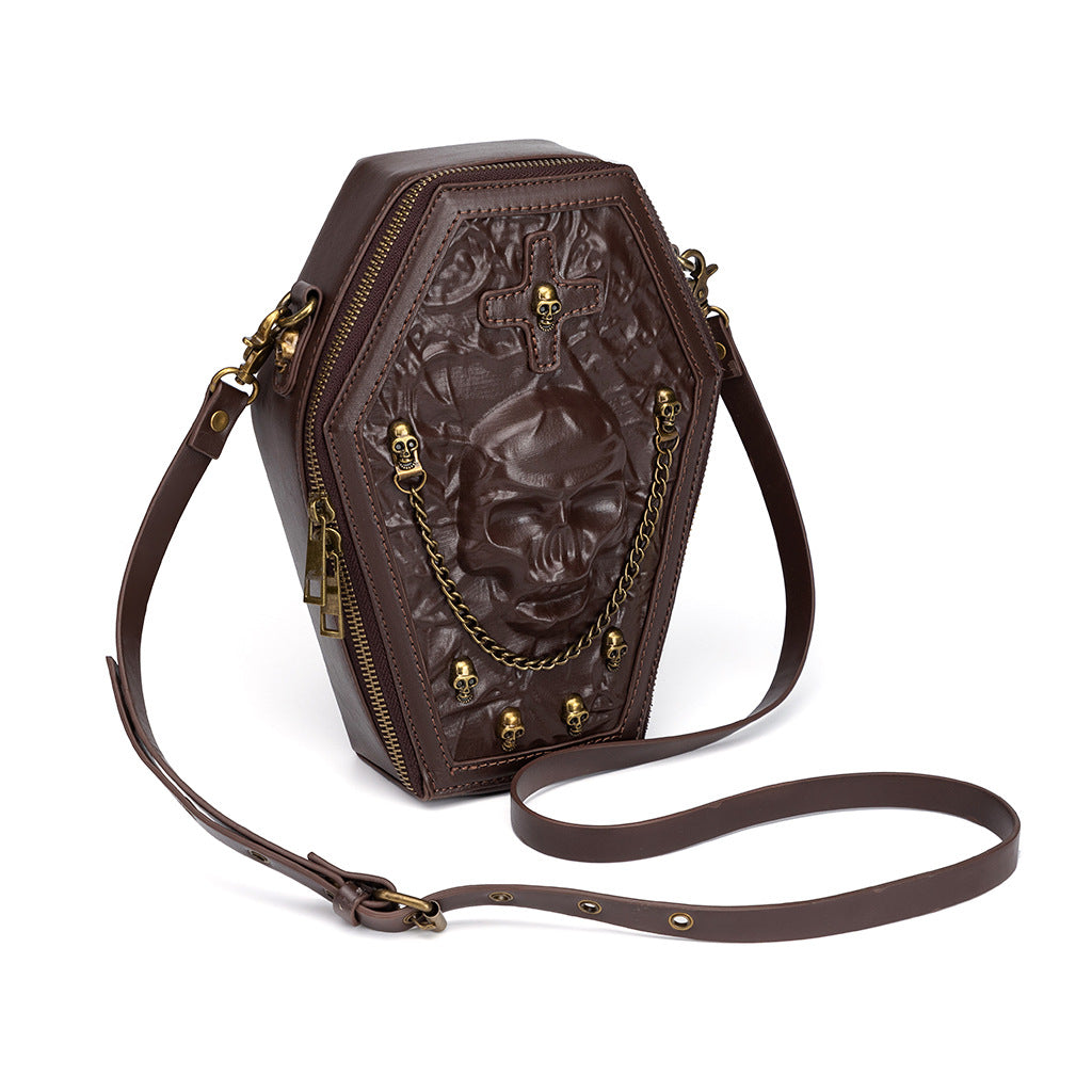 Design Coffin Skull Dark Goth Motorcycle Bags