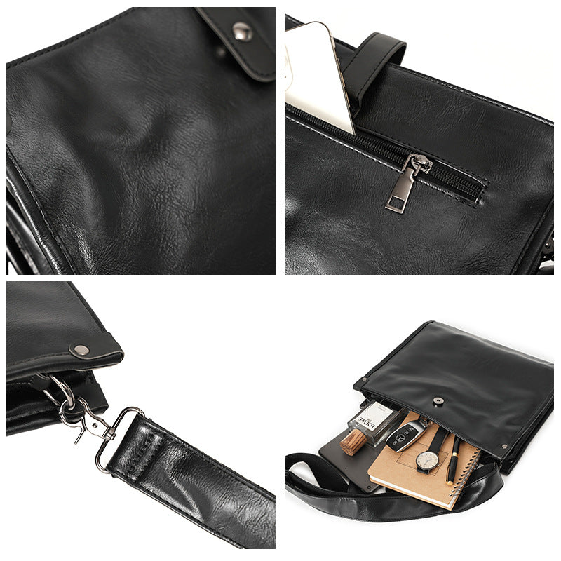 Men's Fashion Leisure Commute Light Business Green Men's Shoulder Bags