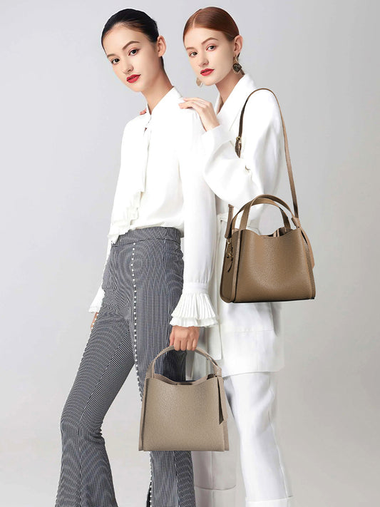 Women's Genuine Leather Fashion Large Capacity Cowhide Handbags