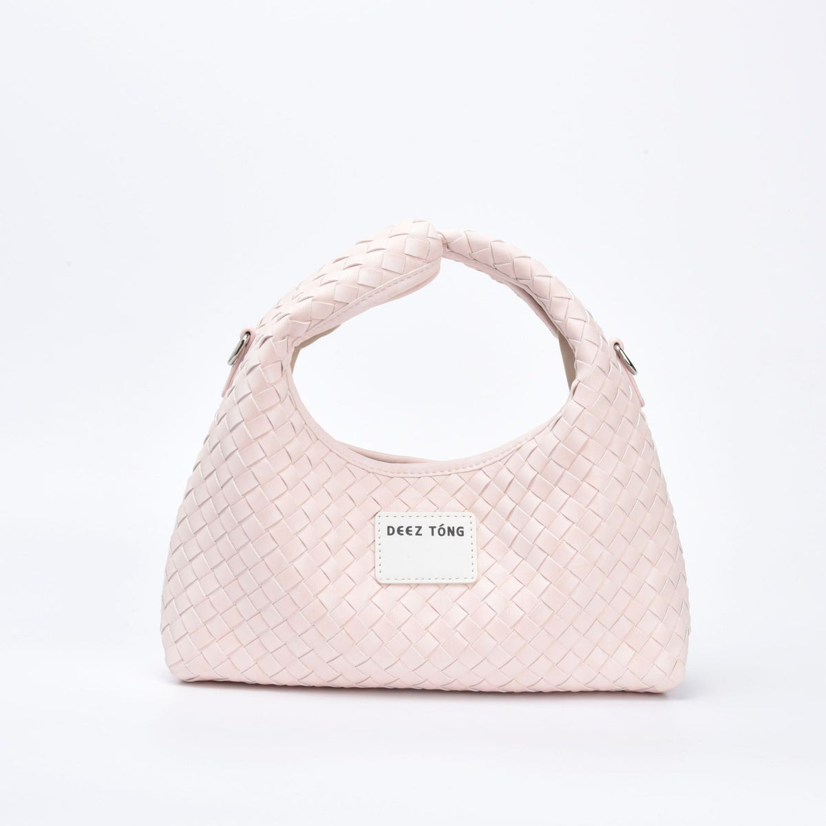 Women's Summer Woven Fresh Dumpling Shape Soft Leather Magnetic Snap Large Women's Shoulder Bag