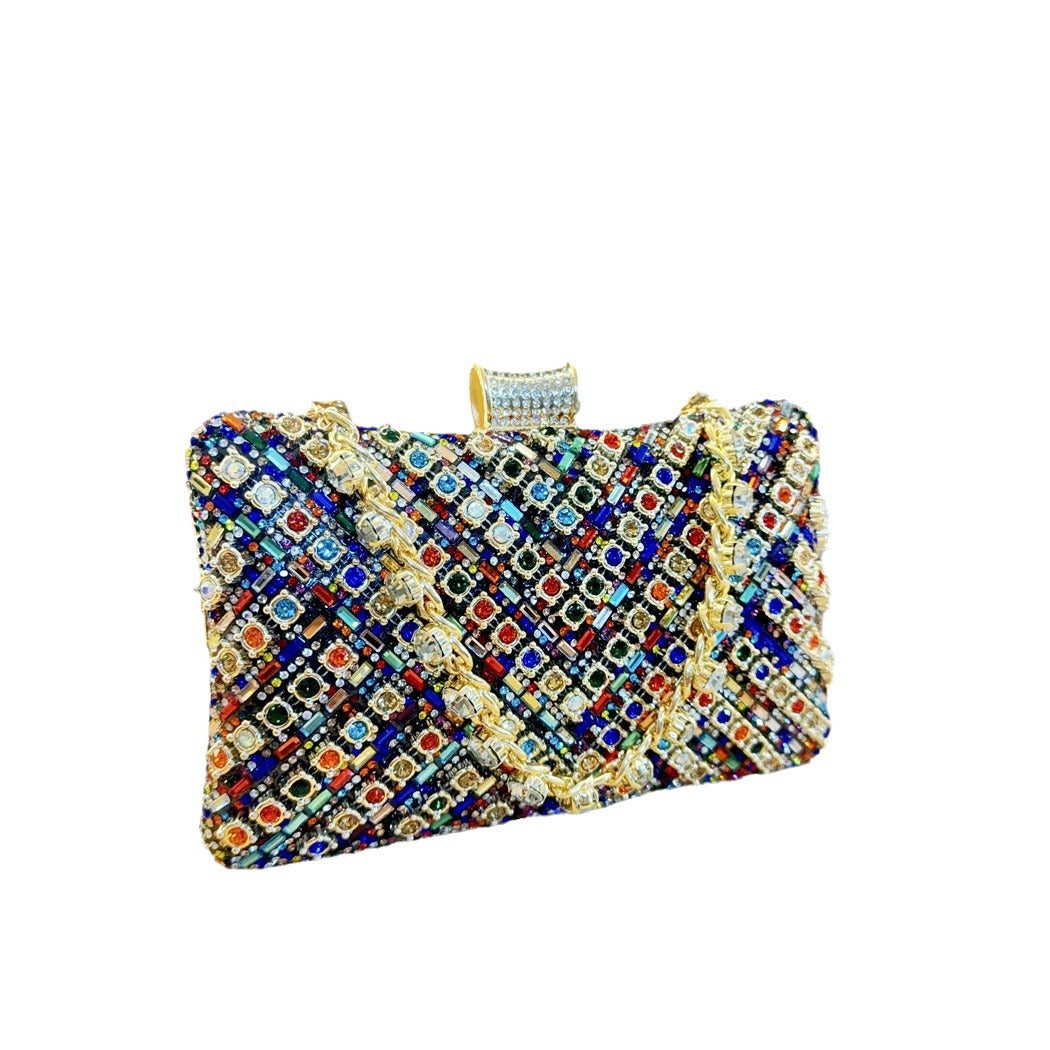 Women's Dress Rhinestone Clutch Diamond Colorful Crystals Evening Bags