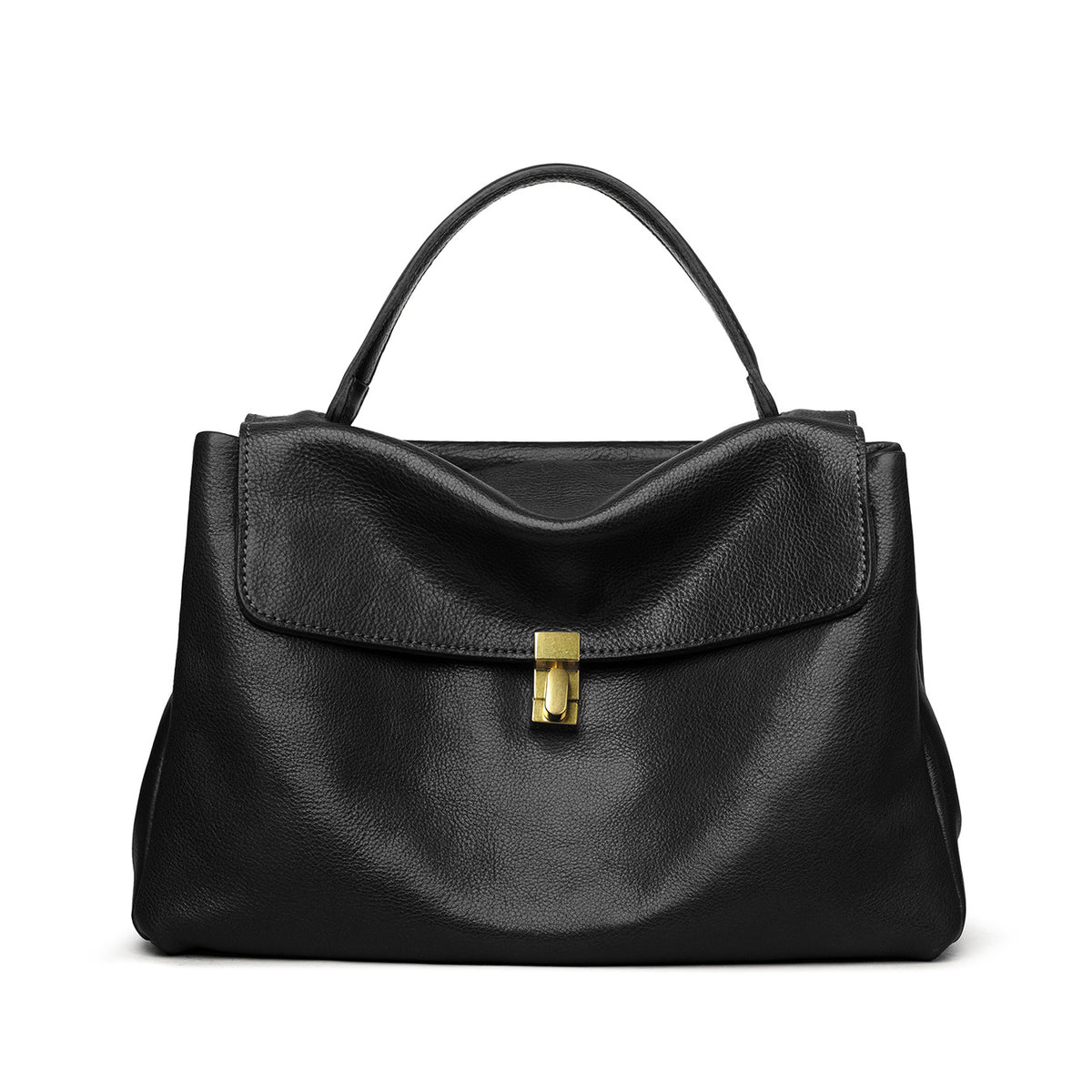 Classic Women's Simple Elegant Cattle Leather Women's Handbag