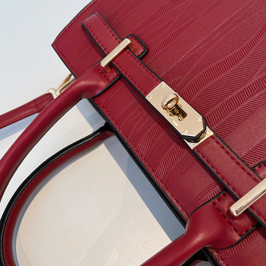 Women's Hand Holding Large Capacity Red Bridal Handbags