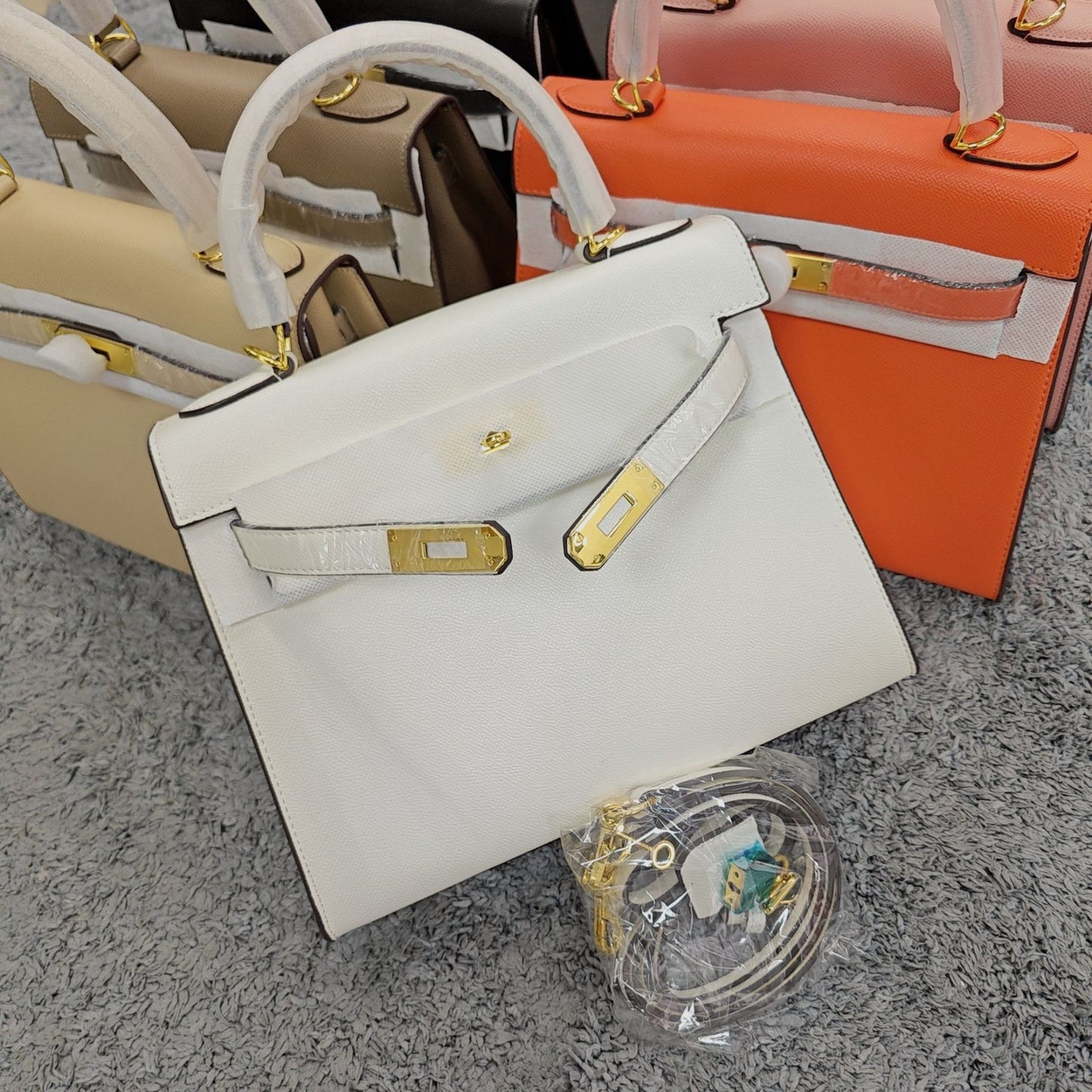 Layer Cowhide Kelly Large Capacity Female Fashion Handbags