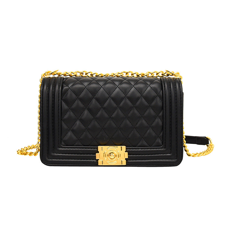 Women's Embroidery Line Fashion Classic Style Chain Shoulder Bags