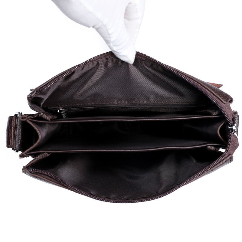 Men's Fashion Business With Lid Vertical Men's Messenger Bags