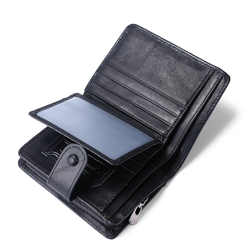 Men's Retro Leather For Man First Layer Cowhide Men's Wallets