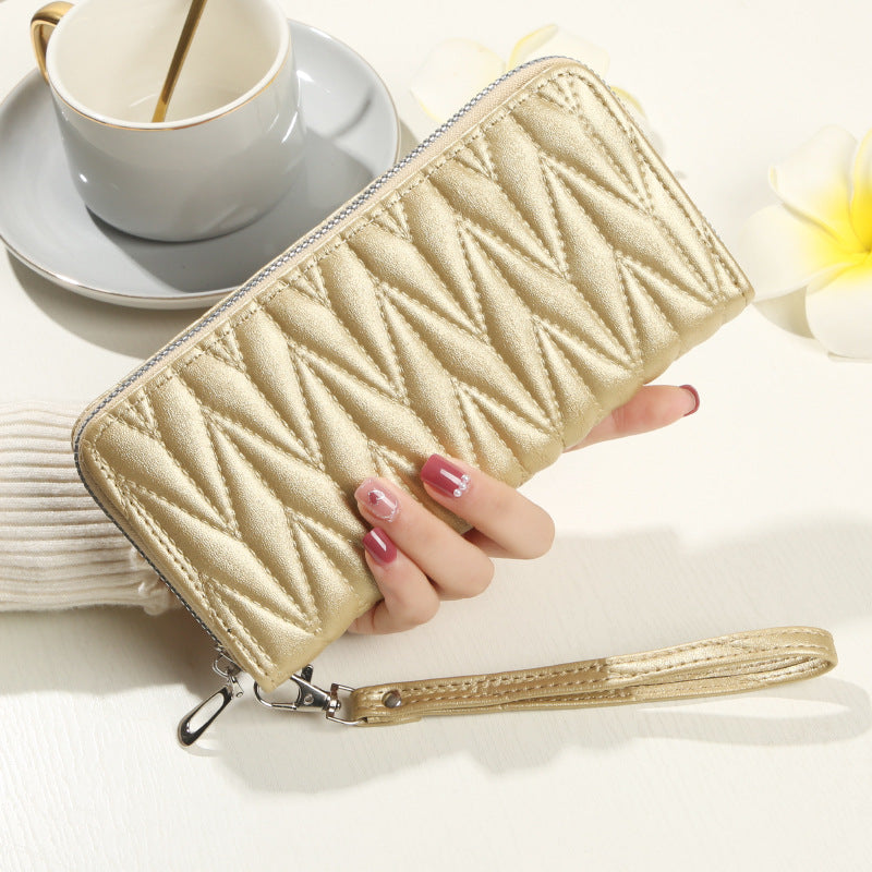 Women's Zipper Fashion Large Capacity Soft Leather Change Bags