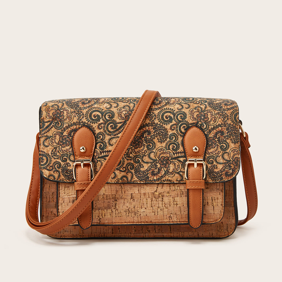 Classic Retro Kraft Paper Fashionable High-grade Crossbody Bags