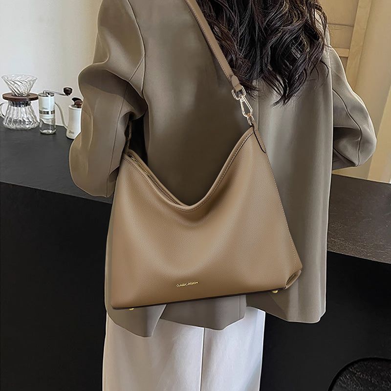 Women's Summer Genuine Leather Underarm Large Capacity Versatile Tote Bags