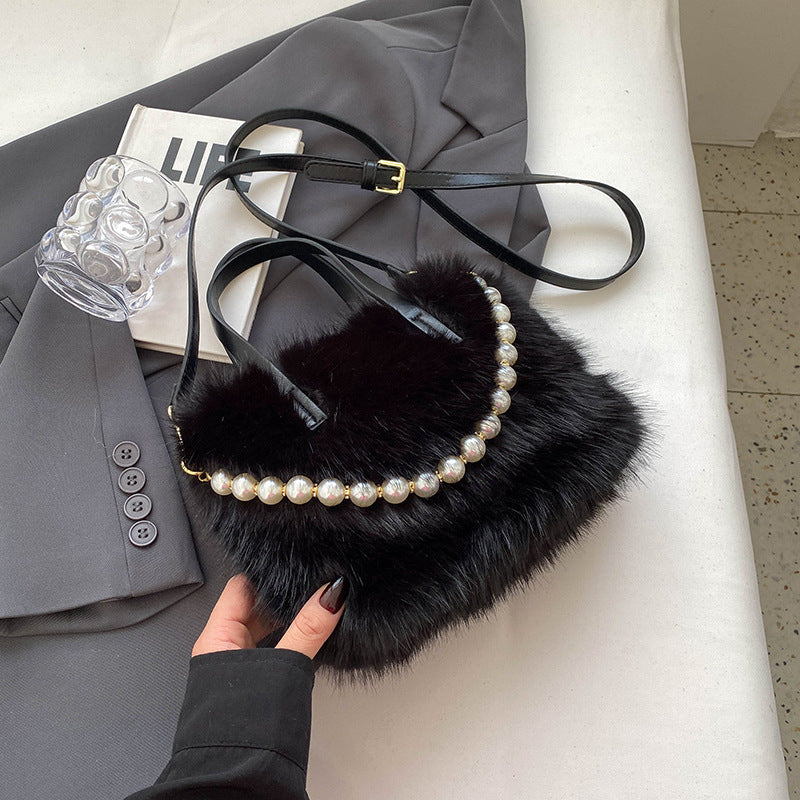 Popular Plush Winter Versatile Korean Style Tote Bags