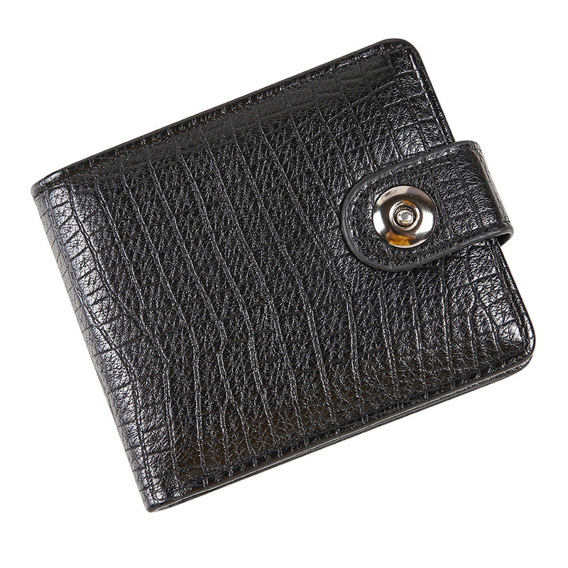 Men's Leather Retro Short Business Fashion Male Coin Purses