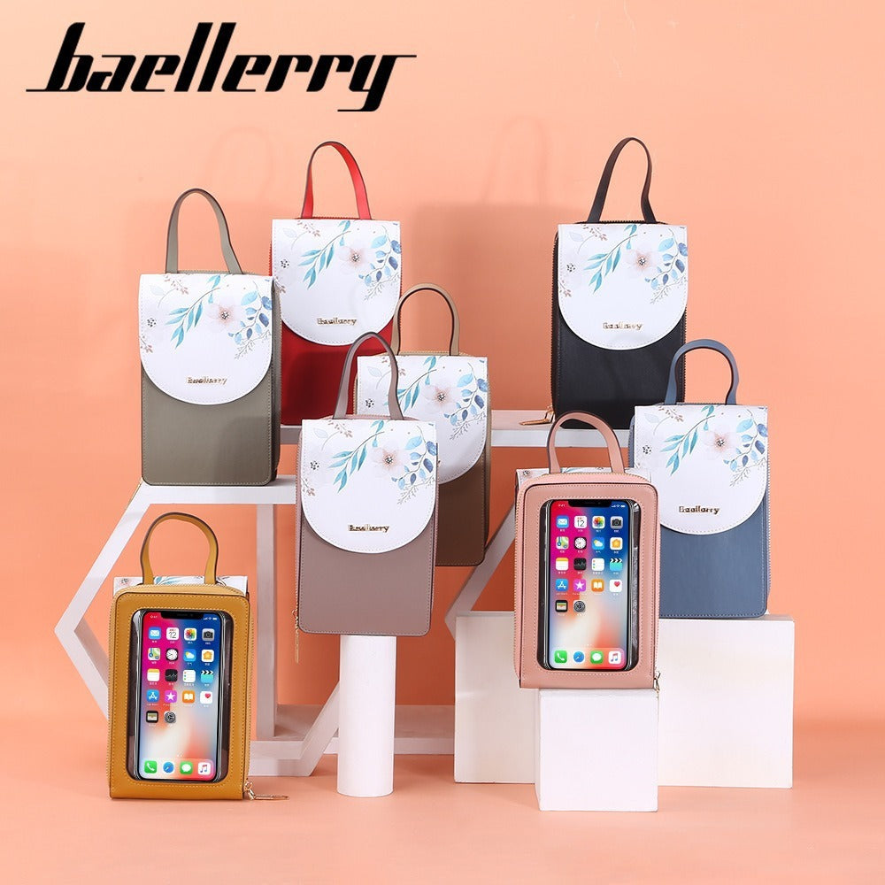 Women's Mobile Korean Touch Screen Printed Mini Women's Messenger Bag