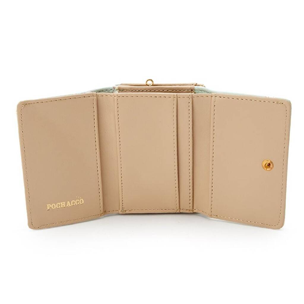 Women's Short 2 Fold Clow Shape Zipper Hasp Ladies Wallet