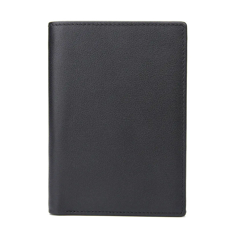 Men's Vintage Leather Passport Wrapper Crazy Horse Card Holder