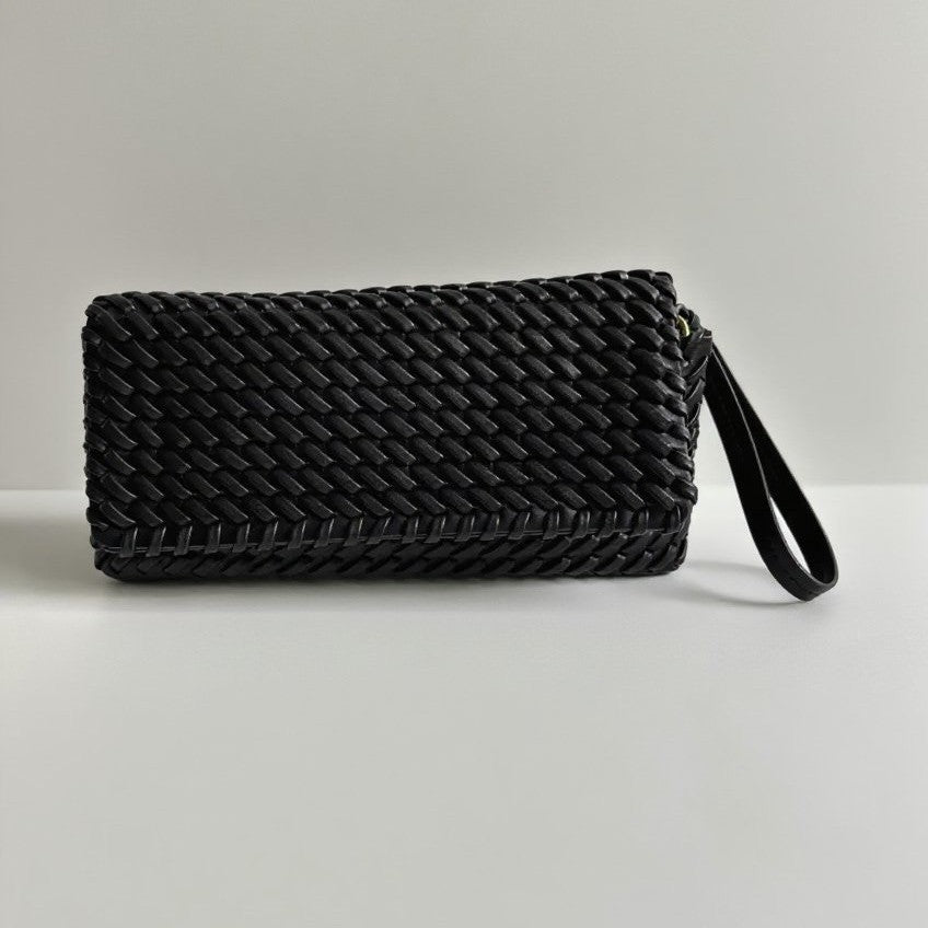 Women's Trendy Home Clamshell Woven Portable Women's Handbag